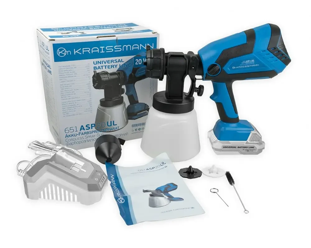 Фарбопульт акумуляторний Kraissmann 651 ASP 20 UL (без акумулятора та зарядного) ®