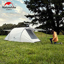 Намет тримісний Naturehike Cloud Fun NH19ZP006, 210T/Silver Coated, білий, фото 6