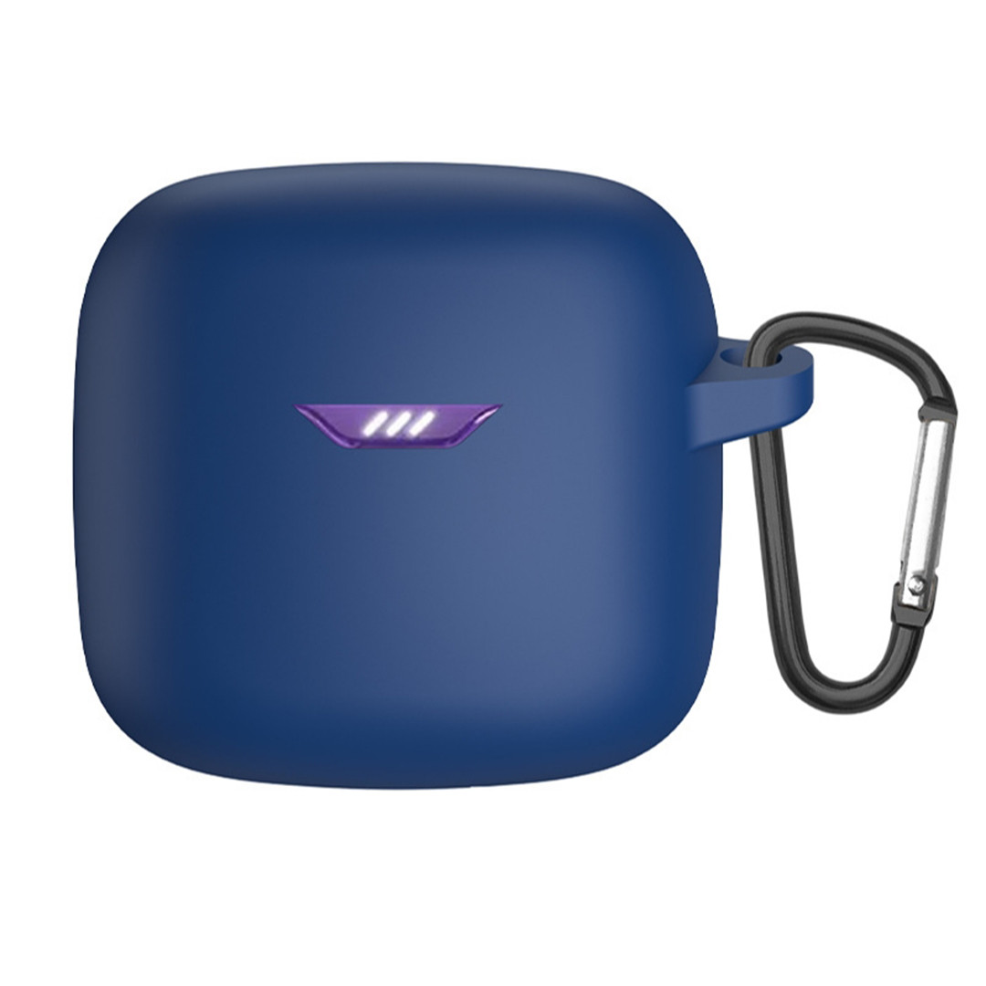 Силіконовий чохол для JBL Tune Flex TWS | чохол + карабін | синій