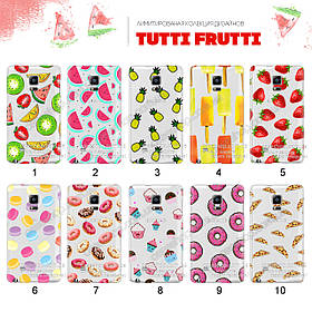 Ультратонкий прозорий чохол з малюнком для Samsung Galaxy Note Edge N915f (80 дизайнів)