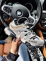 Женские кроссовки Balenciaga Track (чёрные с белым) стильные современные спортивные кроссы art0965 топ