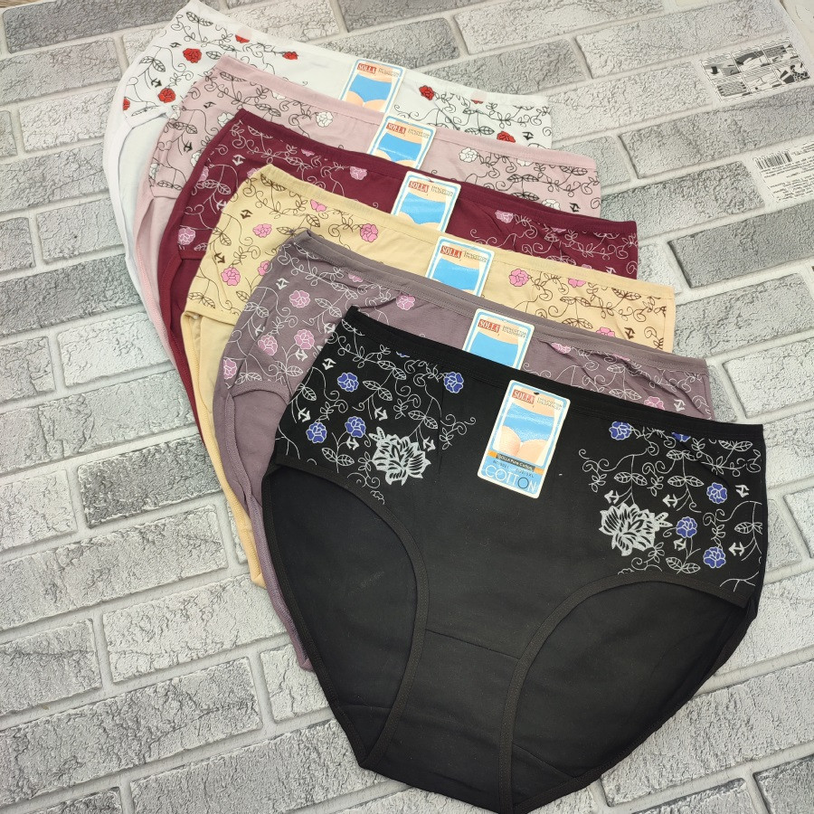Труси жіночі бавовна батал р.5XL-6XL асорті (арт.8021) SOLLA 30038044