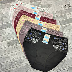 Труси жіночі бавовна батал р.5XL-6XL асорті (арт.8021) SOLLA 30038044