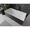 Окремостояча ванна Mexen Nita 170 х 80 см, біла/чорна, хромований перелив - 52091708075, фото 3