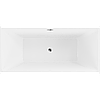 Окремостояча ванна Mexen Nita 170 х 80 см, біла/чорна, хромований перелив - 52091708075, фото 5