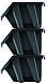 Набір контейнерів Kistenberg bineer short  288x158x187 чорний 10 шт, фото 5