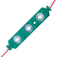 Світлодіодний модуль BRT XG193 5630-3 led W 1,5 W GREEN, 12 В, IP65 зелений з лінзою півсфера