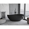 Окремостояча ванна Mexen Parma з конгломерату 160 х 95 см, чорна матова - 57231609570, фото 2