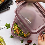 Контейнер для зберігання продуктів SmartShake Food Storage Container 800мл рожевий, фото 4