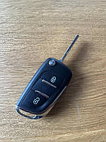 Корпус ключа нового образца для переделки со старого ПЕЖО (Peugeot) на 2 кнопки
