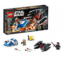 Lego Star Wars Винищувач A-Wing проти винищувача TIE Кайло Рена 75196