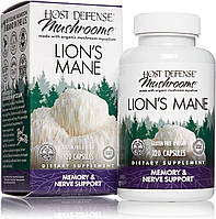 Ежовик гребенчатый Host Defense Mushrooms, Lion's Mane, 120 капсул