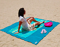 Пляжная подстилка 150x200 см Покрывало анти-песок Sand Free Beach Mat