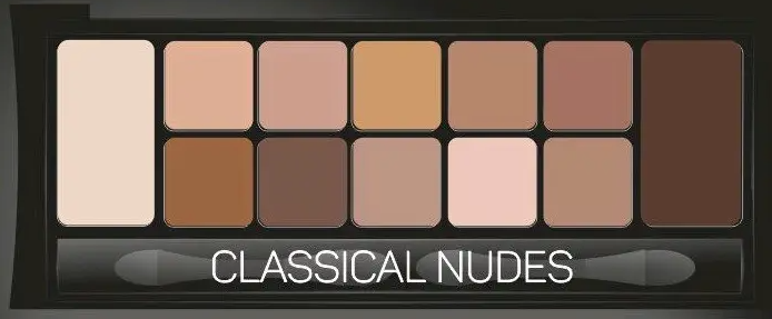 Палітра тіней для повік Triumph Cosmetics12 відтінків Nude Palette CTE 24, №01