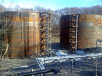 Резервуар стальной вертикальный РВС 5000 м³ для воды з монтажем.