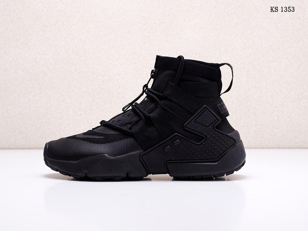 Чоловічі кросівки Nike Air Huarache Gripp Black (чорні) модні повсякденні кроси KS 1353 Найк vkross