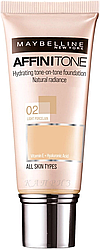 Тональна основа для обличчя Maybelline New York Affinitone Досконалий тон, 02 30 мл