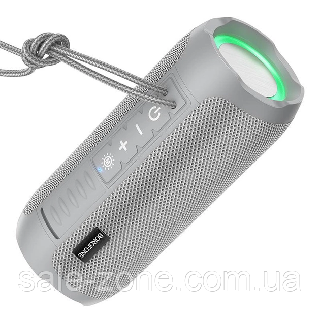 Портативна акустична Bluetooth колонка Borofone BR21 Сірий
