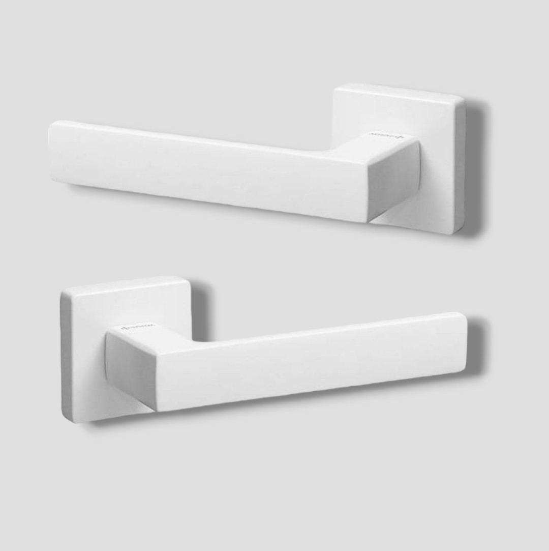 Ручки для дверей System FOSIL 124 RO11 AL315 білий матовий, фото 1