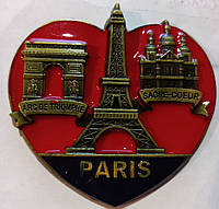 Магніт на холодильник сувенір символ серце я люблю Франції ейфелева вежа Париж Paris метал!