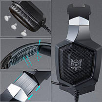 ONIKUMA ігрові навушники з мікрофоном та LED RGB підсвічуванням, чорні, фото 2