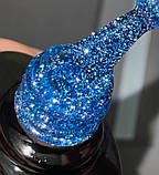 Світловідбиваюча база Gelix Disco №11, колір - синій, фото 5