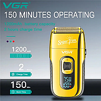Електробритва VGR Foil Shaver Super Trim Gold (V-332-Go), фото 5