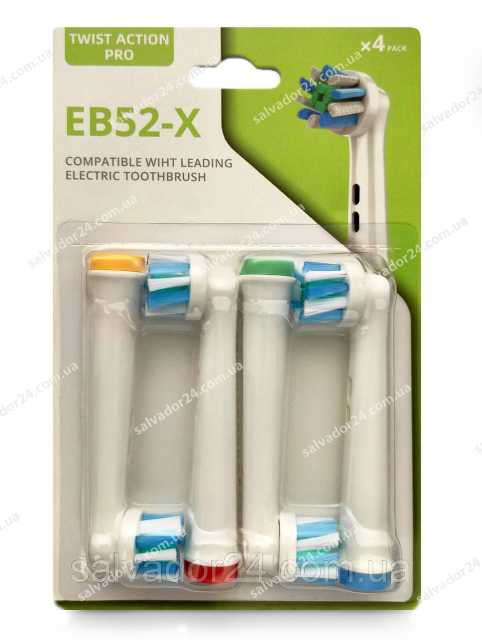 EB52-X Cross Action 4 шт насадки для електричної зубної щітки Oral-B