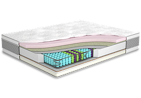 Ортопедичний матрац Голд 160х200 з незалежним пружинним блоком Pocket Spring 7 zone від Матролюкс