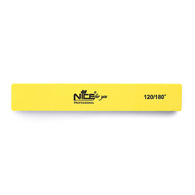Баф прямокутний Nice for you 120/180 Жовтий