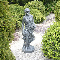 Садова фігура Богиня весни 83 х 25 х 27 см ССПГ12037-2 Зелений граніт