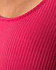 Топ жіночий рубчик Рожевий, фото 2