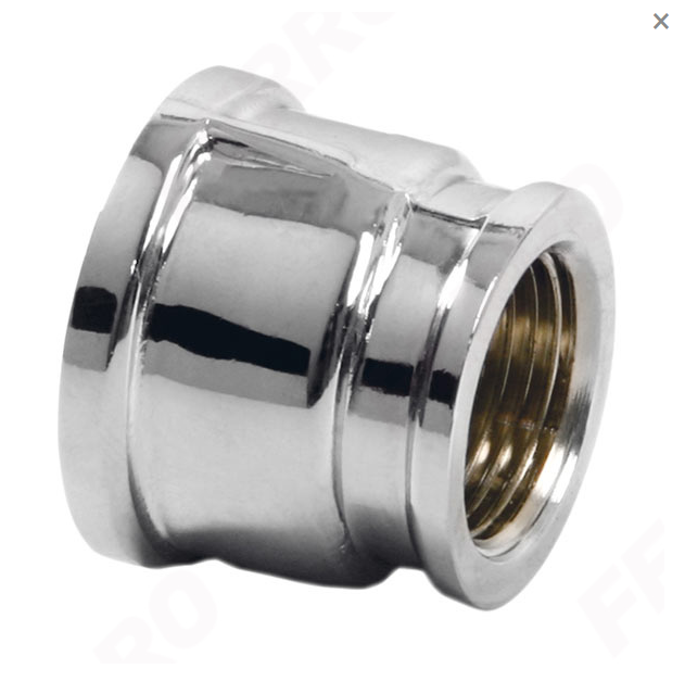 Муфта редукційна хромована 1/2 "х3/8" FERRO