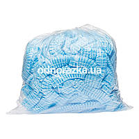 Одноразовые шапочки на одинарной резинке, голубые, 100 шт