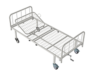 Кровать медицинская функциональная КФ-2-МП-БМ-К125 с металлическими быльцами