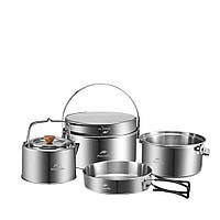 Набор туристической посуды Naturehike NH22CJ005 (Stainless steel)