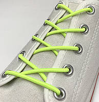 Шнурки для обуви резиновые круглые 70см (3мм) Салатовый