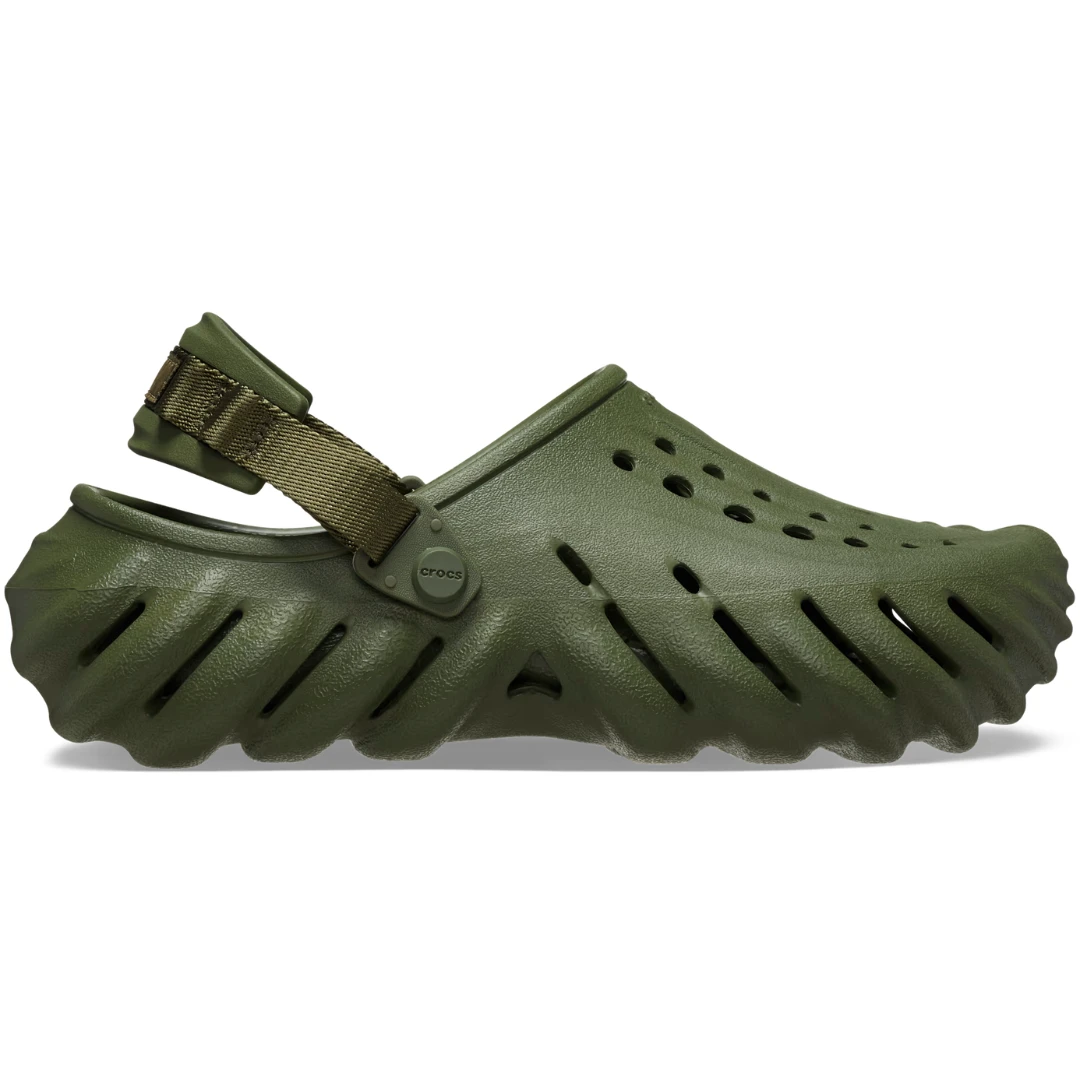 Жіночі Сабо Crocs Echo Clog 37 р 23.2-24 см Зелені 207937-M5/W7 Army, фото 1