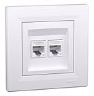 Розетка SCHNEIDER ASFORA EPH4800121 кат.6 Біла