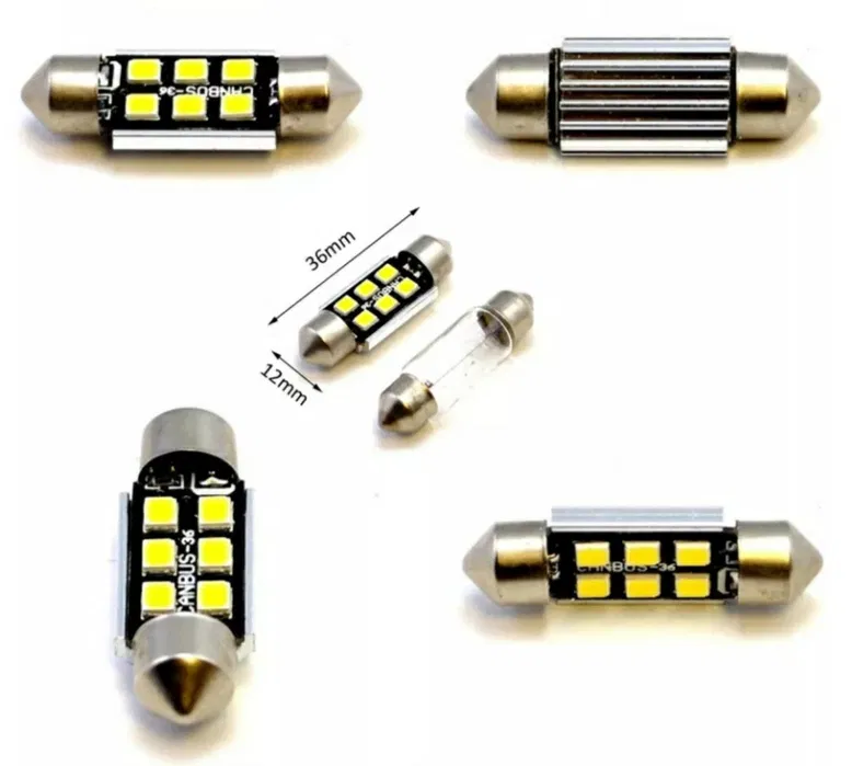 Підсвітка салону номерного знака цоколь c5w Лід лампи LED Canbus обман - фото 1 - id-p1869216513