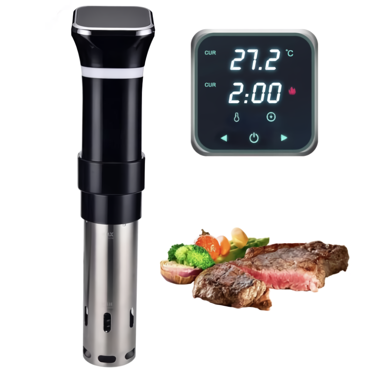 Sous vide термостат циркулятор занурювальний Triniti S012 1100Вт апарат сувід професійний для вакуумного приготування їжі