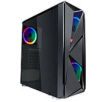 Корпус ATX 1STPlayer FireRose F4-3R2 3*FAN120мм RGB LED 2*USB2.0 1*USB3.0 прозор. стінка чорний