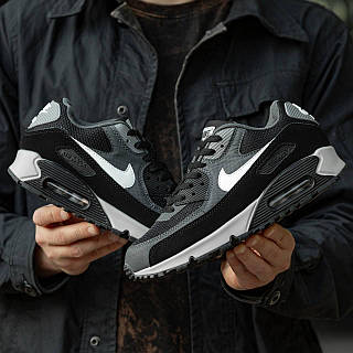 Nike air black grey white best sale
