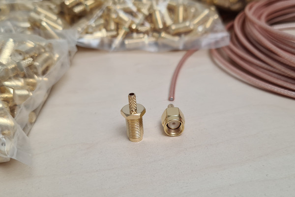 Разъём RP-SMA Male AMASS прямой на кабель RG178/RG316 - 1 шт. (ID ...