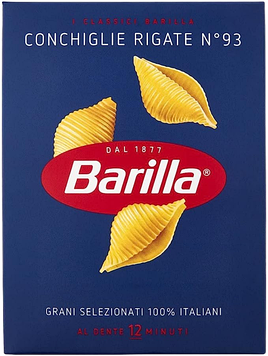 Макарони Barilla Conchiglie Rigate №93 500гр, (12шт/ящ)