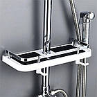 Полиця у ванну з 2 гачками Shower Rack (300х120мм) / Підвісна поличка для ванної кімнати, фото 6