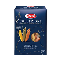 Макароны BARILLA Collezione Mezze Penne Tricolore 500г, 14 шт/ящ