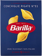 Макароны BARILLA Conchiglie Rigate №93 500г, 12шт/ящ