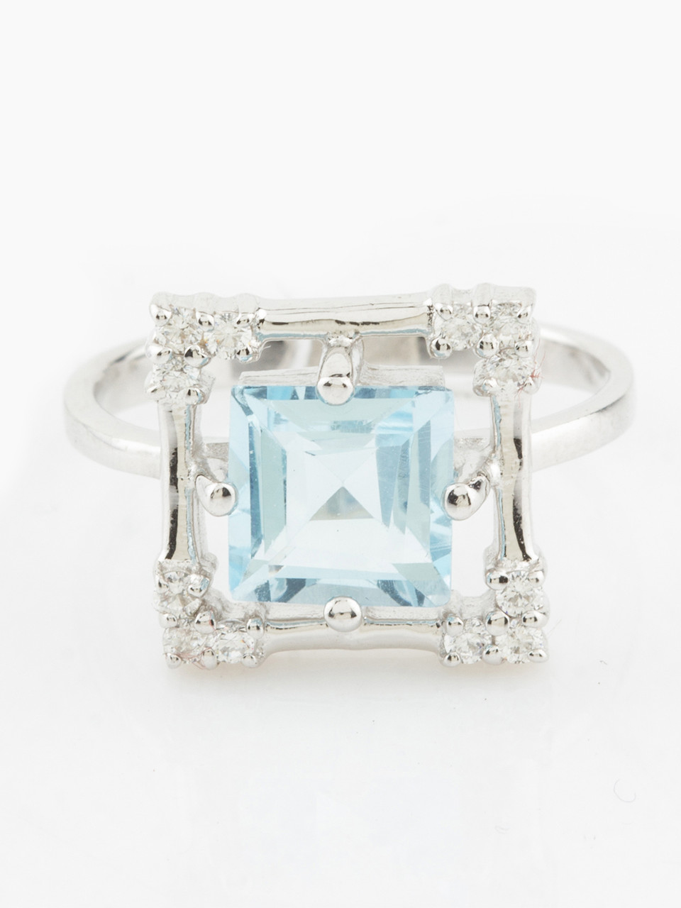 Каблучка срібна з топазом R-499, фото 1