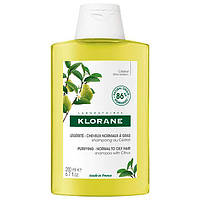 Клоран Цитрон шампунь для нормальных и жирных волос Klorane Shampooing a la pulpe de cedrat, 200 мл